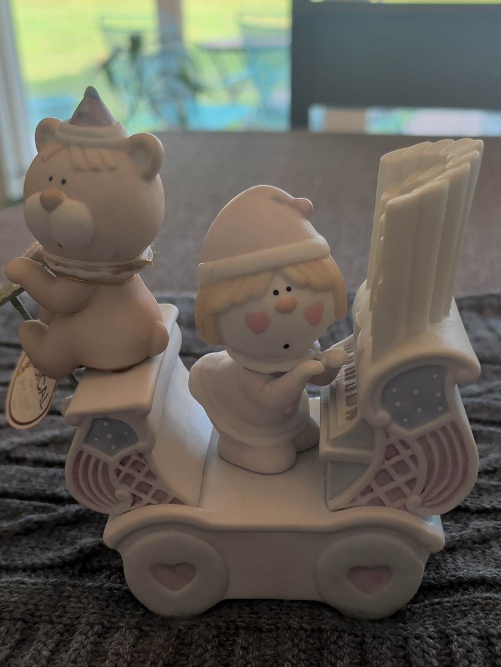 Vintage Bumpkins by Fabrizio Musical Organ with clown and bear.  NWT!
